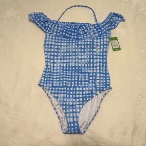 NWT Lilly Pulitzer One Piece Swimsuit in Bennet Blue Feelin Beachy